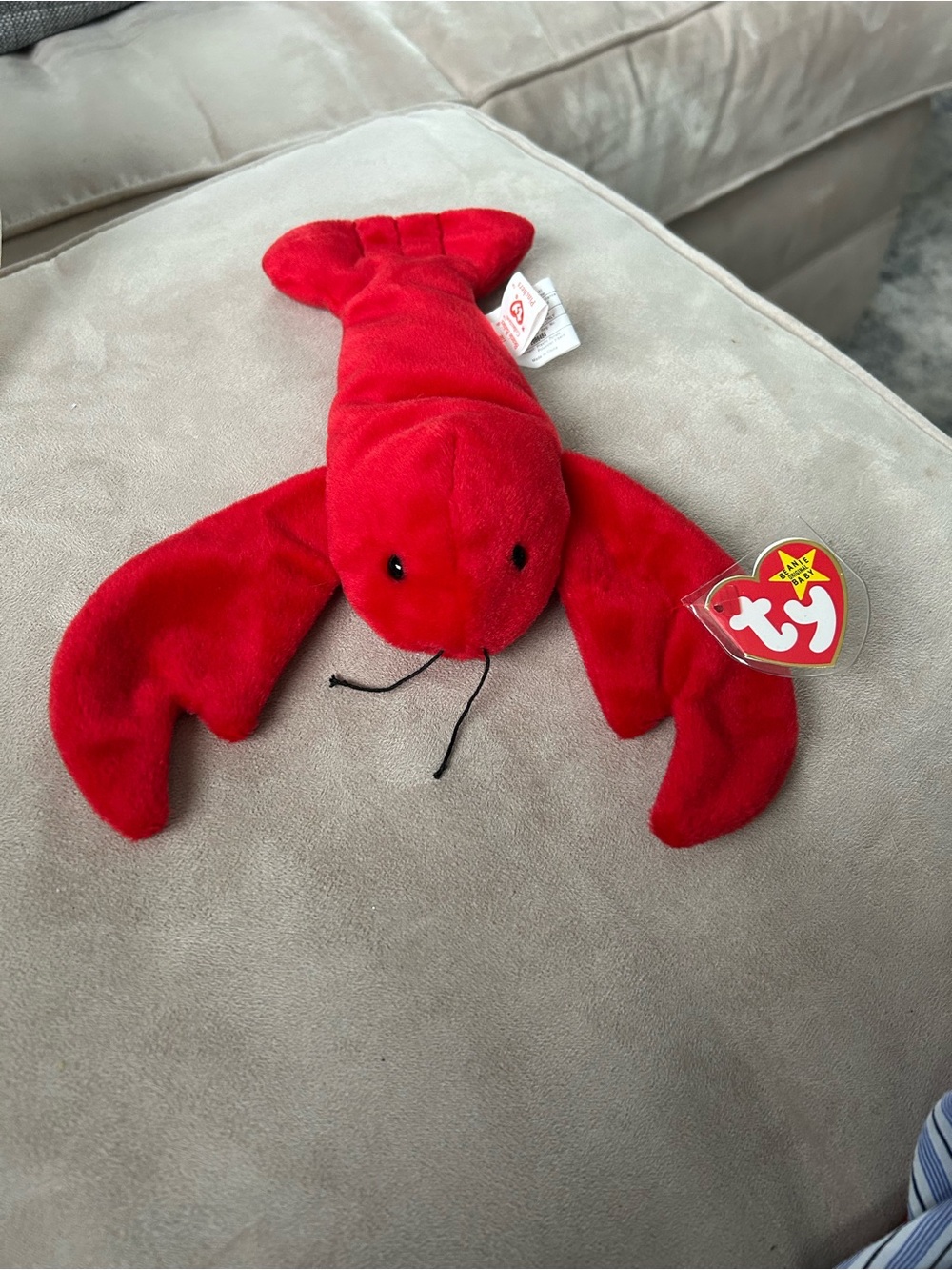 Rare,retired TY beanie baby Pinchers the Lobster